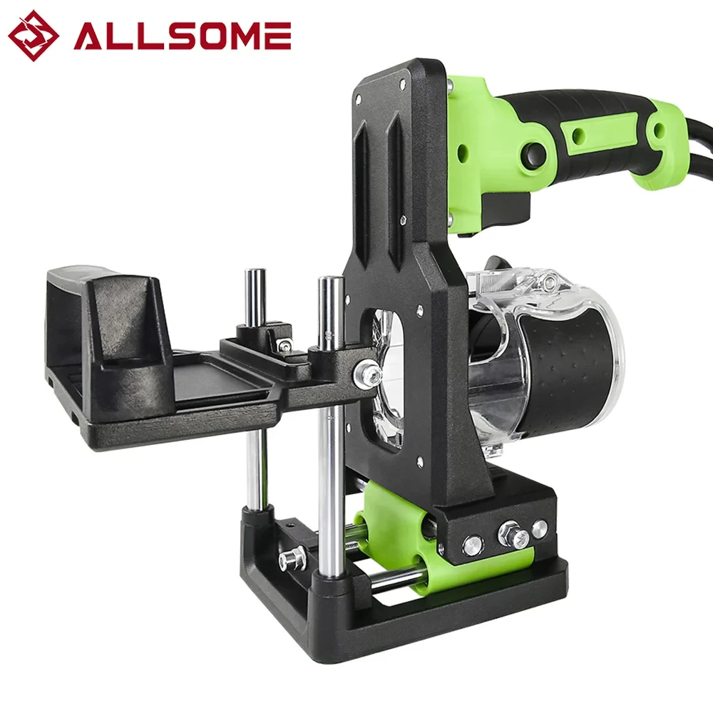 Mortising Jig สําหรับตัดเครื่อง 2 ใน 1 Slotting Bracket ที่มองไม่เห็นตัวยึด Punch Locator Linear Track DIY งานไม้เครื่องมือ