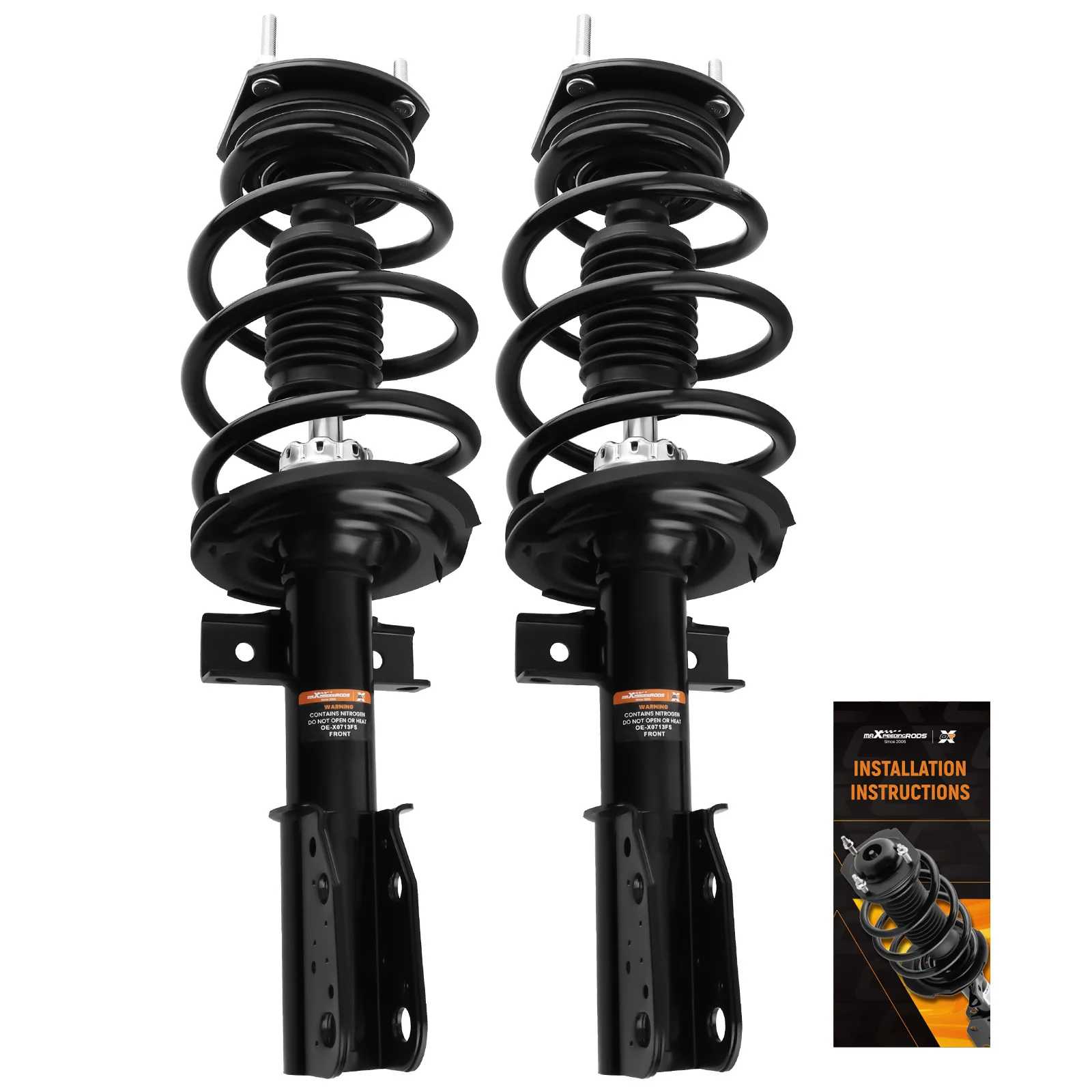 MaXpeedingrods OE 2PCS Front Shock Struts Assembly For Chevrolet Traverse For GMC Acadia 2013-2017 All Models Street Use Shocks