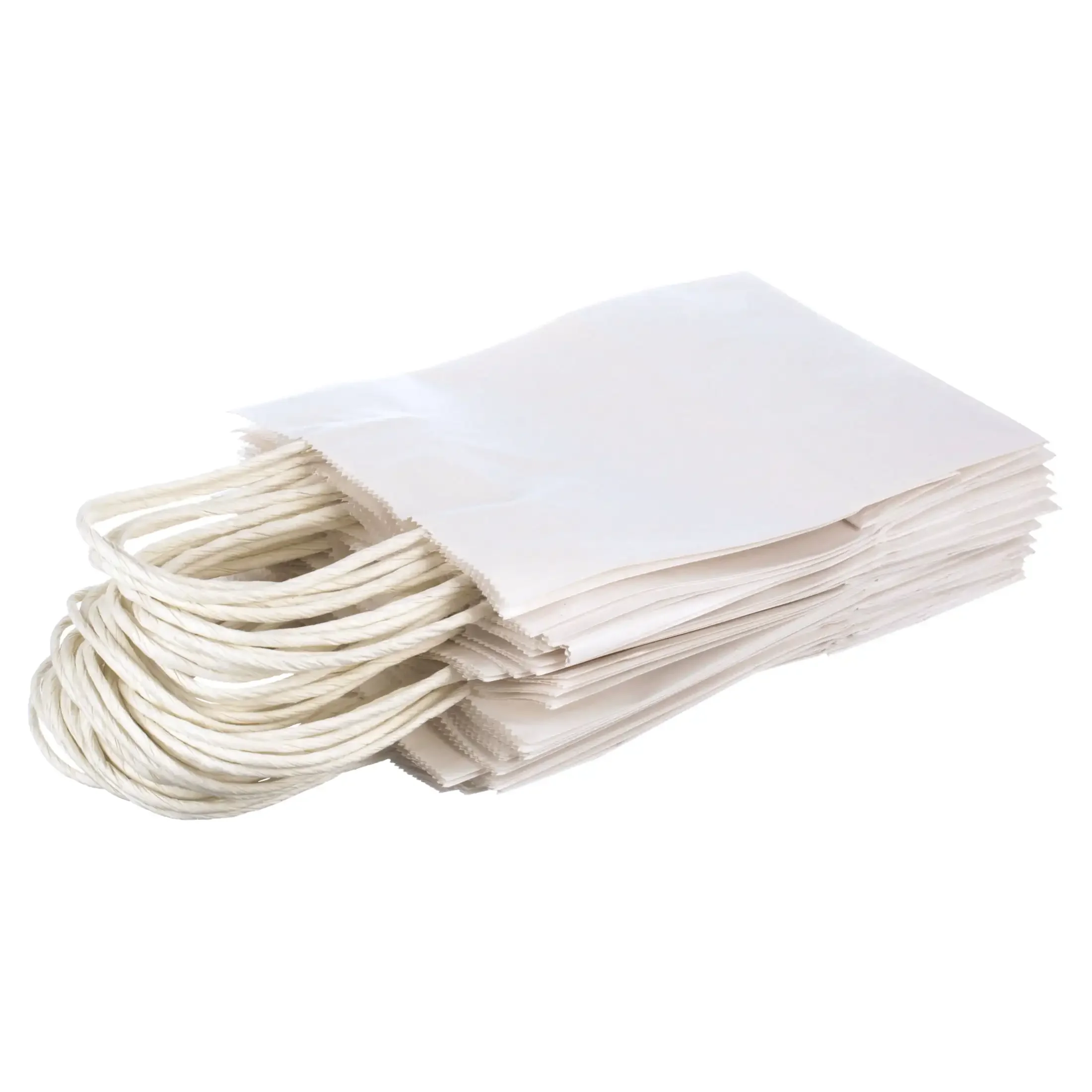 White Kraft Paper Bags, 5.25"x3.5"x8.25", 25ct