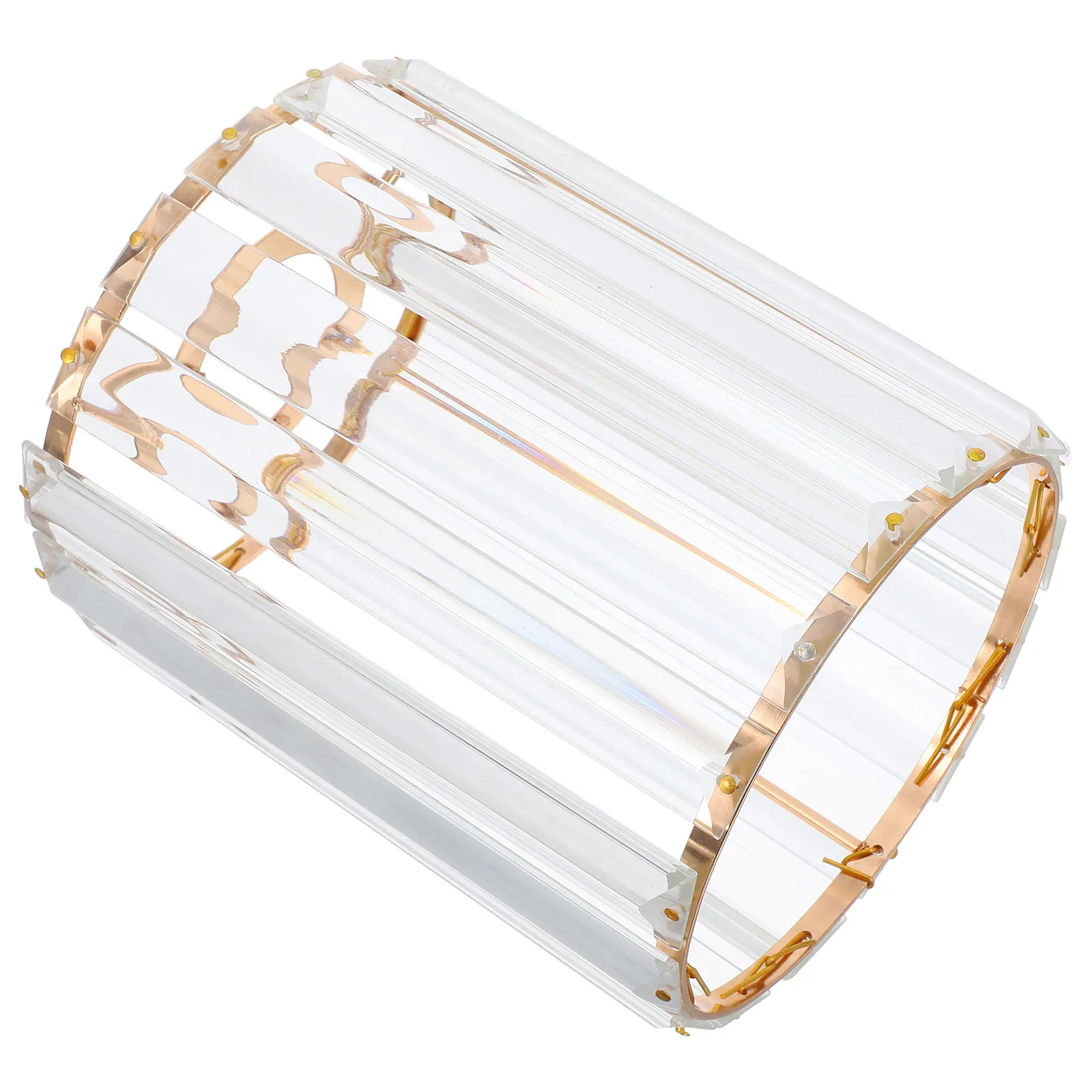 

Modern Faux Crystal Lamp Shade Ceiling Lampshade Decorative Wall Sconce Light Shade Replacement Fit E27 Bulb Fixtures