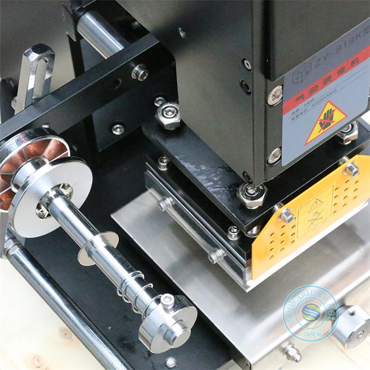 Pneumatic Hot Foil Stamping Machine Leather LOGO Printer Pressure Words Machine Name Card Stamping Machine