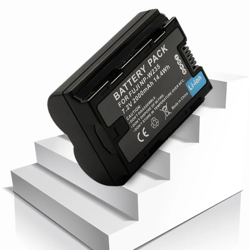 แบตเตอรี่สำรอง 2000mAh สำหรับกล้อง Fujifilm NP-W235 ใช้ได้กับกล้องมิเรอร์เลส X-T5 X-H2 X-H2S GFX50S II X-T4 X-S10 X-S20