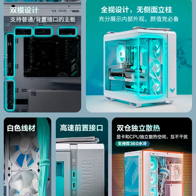بطاقة رسومات المكونات الخلفية Tianxuan 4070 بطاقة الرسومات + اللوحة الرئيسية الخلفية TX B760BTF + الإصدار الخلفي GT502 BTF