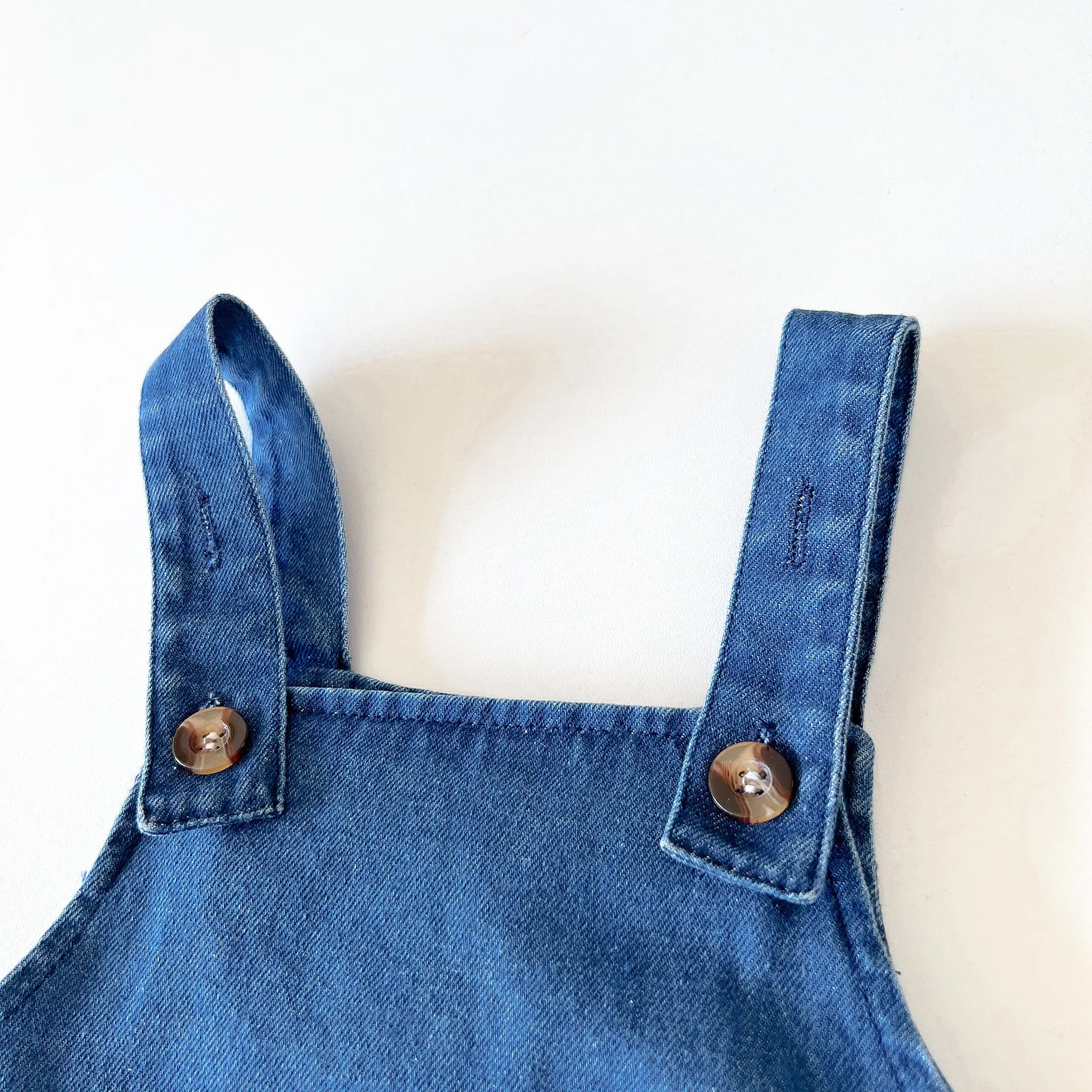 2024 Summer Denim Overall and Stripe T-shirt Kids Baby Suits for Newborns Babe Boys Girls Soft Denim Bib Pants OUtfits