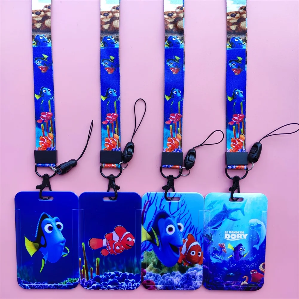 Disney Finding Nemo Kids ID Card Holder Lanyard Name Credit Card Holders Bank Card Neck Strap Card ID Holders Identity Badge