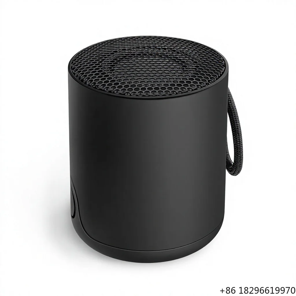 Portable Waterproof Speaker Built-in Mic Lightweight IPX7 (Black)