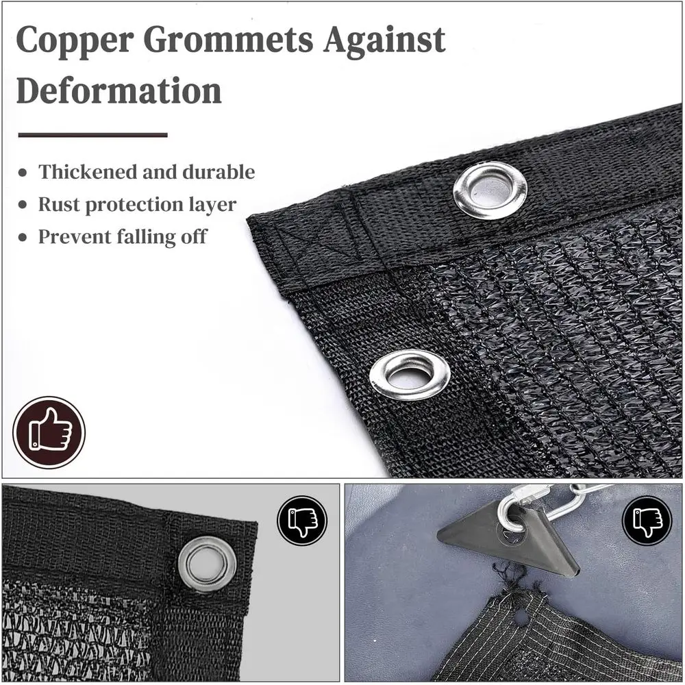 20x20FT Durable Shade Mesh Tarp with Reinforced Grommets for Outdoor Plants, Greenhouse, Pergola, and Patio Sun Protection