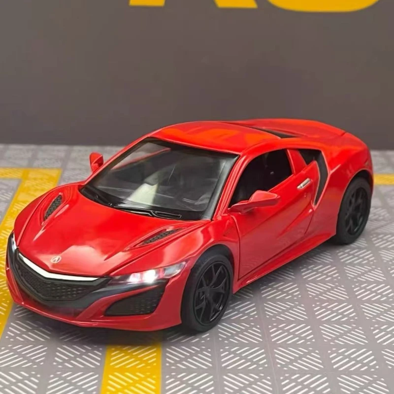 1:36 هوندا أكورا NSX سوبر سيارة رياضية مجموعة نموذج مقياس مرخص سبيكة معدنية دييكاست ل التراجع اللعب المفضلة مهرجان