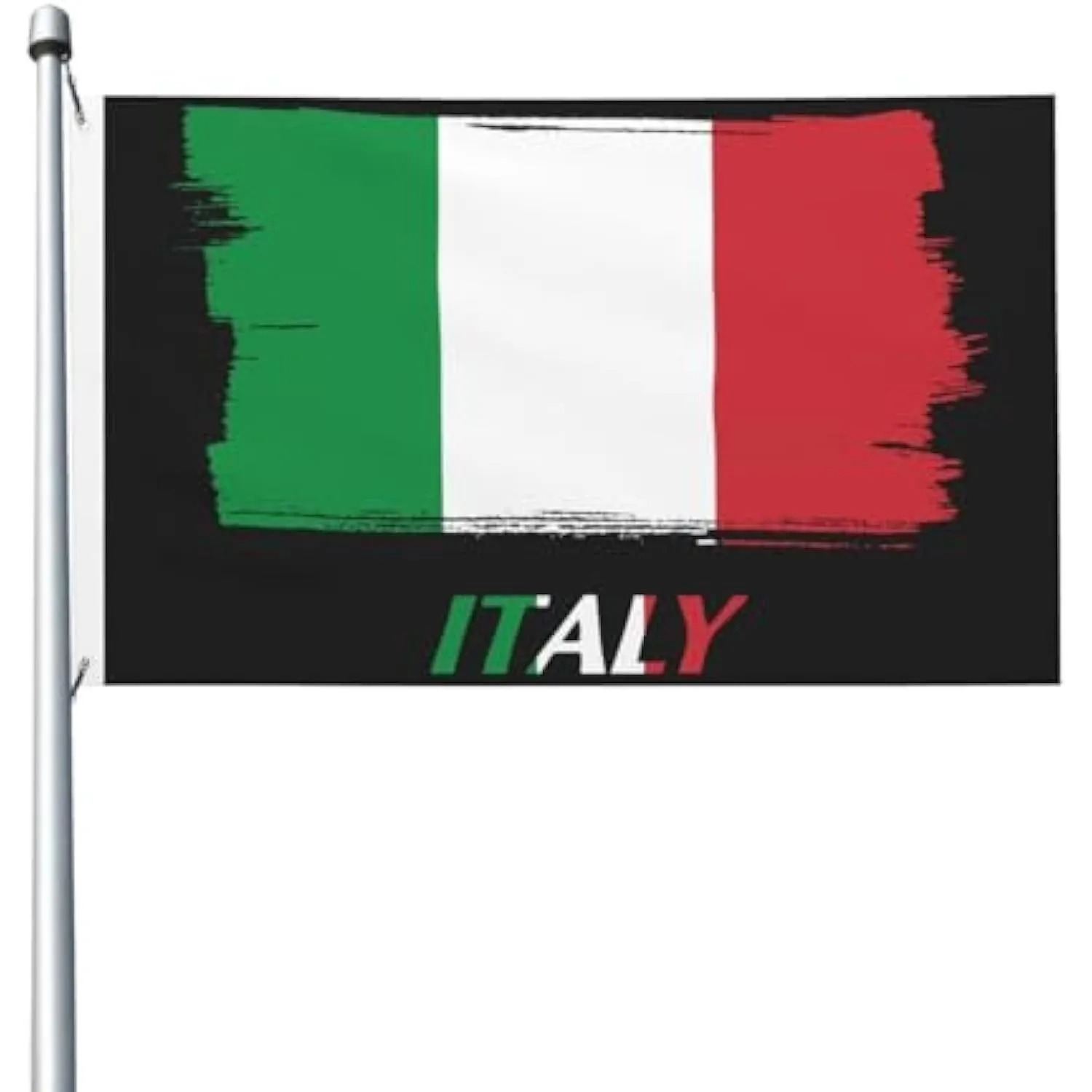 Italy Grunge Flag Banner 3x5 Ft And 4x6FT Single-sided Printing Polyester Fade Proof Flag Outdoor Decorations