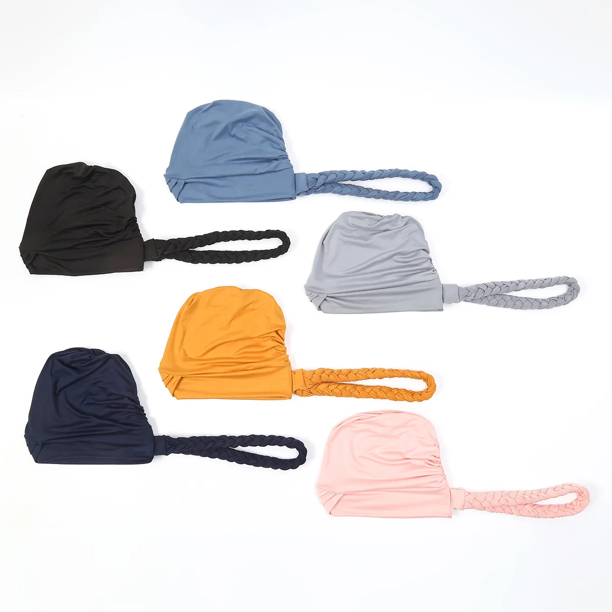 

Индийский женский тюрбан на лбу, крестовая шляпа, коса, узел, женский платок на голову, хиджаб, мусульманский внутренний хиджаб для женщин, аксессуары для волос, выпадение волос