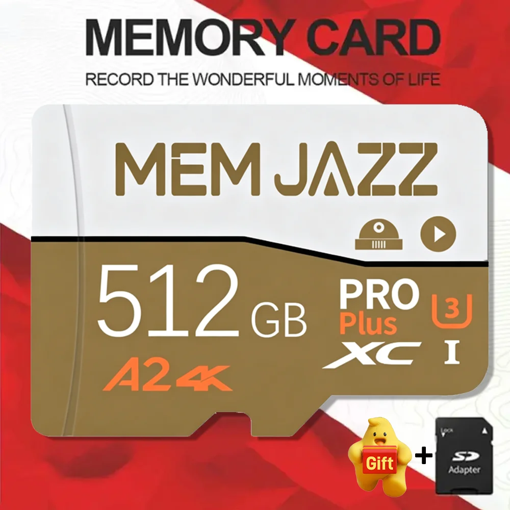 Memory Card 128GB 256GB Micro TF SD SD Card U3 V30 A2 High Speed with Adapter for Nintendo Switch OLED Gaming