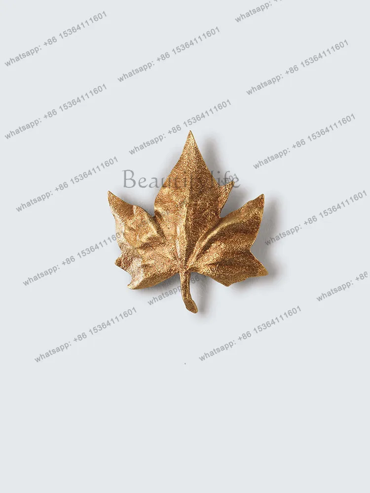 Full copper maple leaf crystal wall living room hallway aisle bedroom bedside stairs
