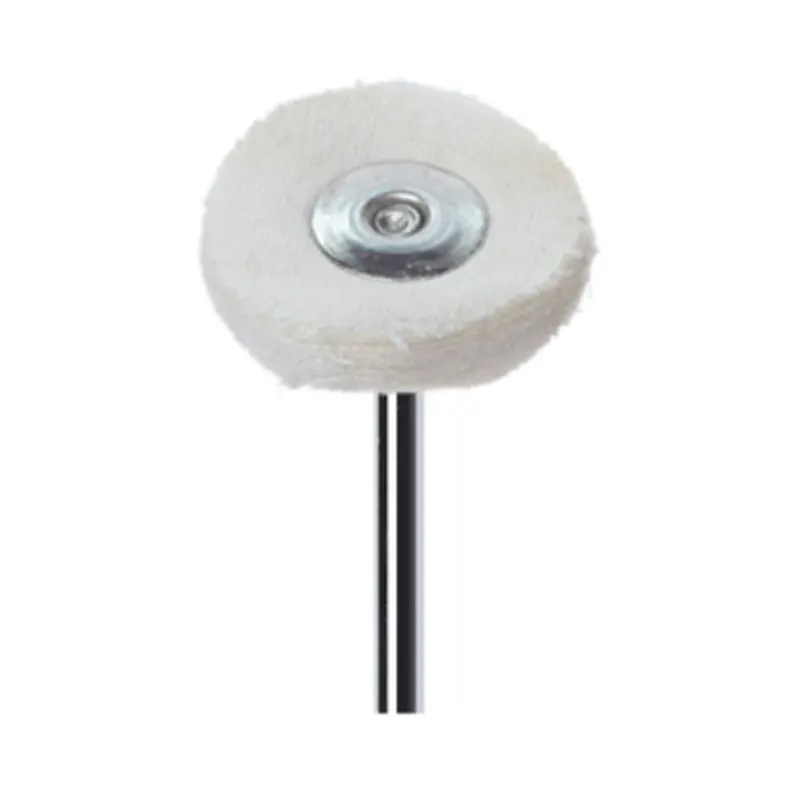 10Pcs/bag Dental Laboratory Dentistry Odontologia Polishing Brush Wheel Rotary Tools 2.35mm HP Shank Wool Goat Cotton Black Buff