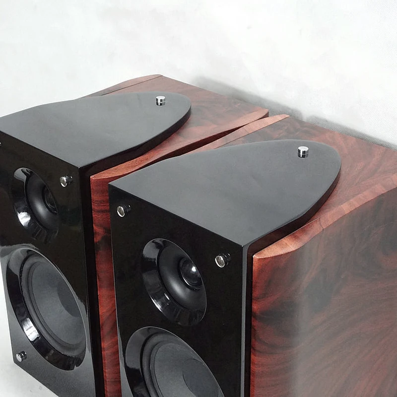 100W 5.5 Inch Bookshelf Speaker Home Audio 8Ohm HIFI Fever Passive LoudSpeaker Desktop Car CD Player Wooden Speakers