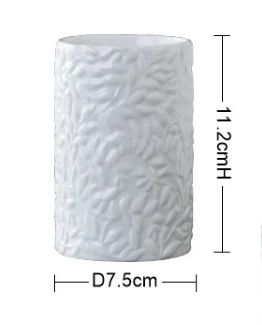 Bathroom Supplies Set Ceramics Three-piece Suit Lotion Bottle Mouth Cup Cotton Swab Box Storage Toiletries Wash