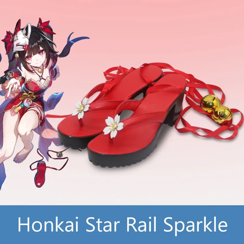 Honkai Star Rail Sparkle Cosplay Costume scarpe Geta Anime gioco di ruolo Halloween carnevale Costume Outfit Party Prop donna uomo