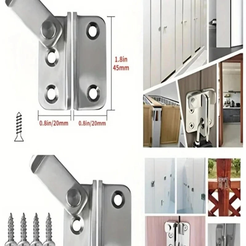 1pc Flip Latch Gate Latches Slide Bolt Latch Safety Door Lock Catch For Barn Cabinet Pet Cage Garden Bathroom Garage Window Slid