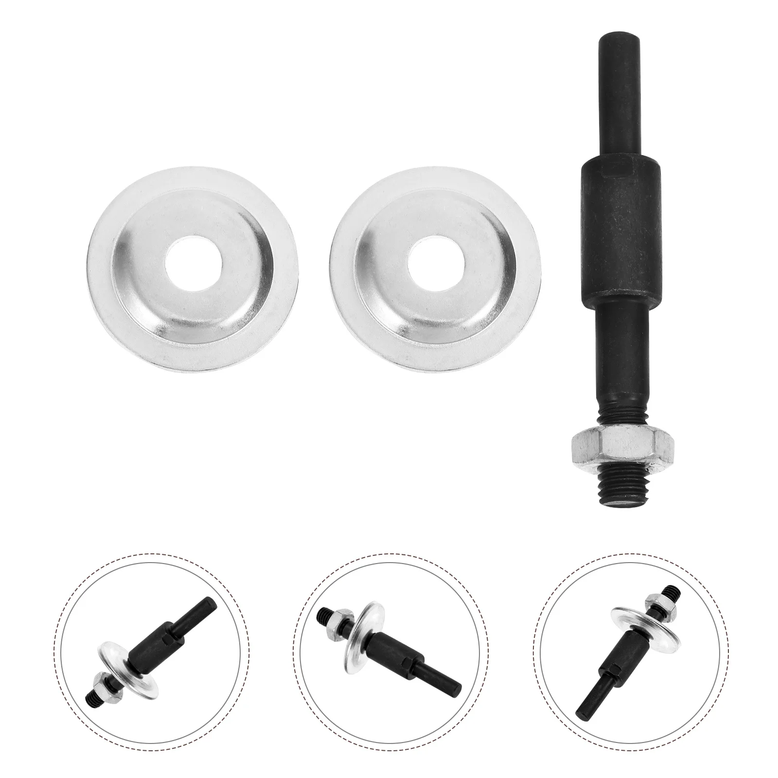 

2 set Sanding Machine Accessories Thick Metal Drill Arbor Adapter For Grinding Wheel Polishing Steel Connecting Rod Set