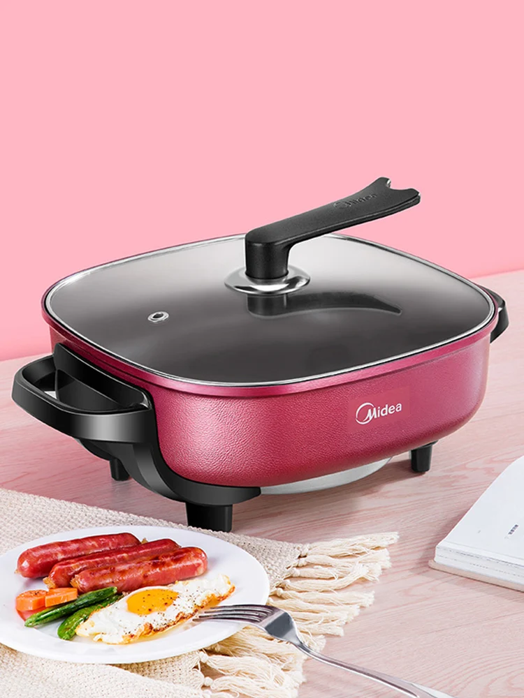 Midea Electric Hot Pot Household Multifunctional All-in-one Electric Frying Pan Electric Cooking Pot Cooking Pot Non-stick Pot