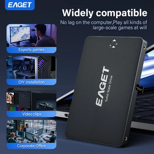 Imagen 2 del producto Unidad de Estado Sólido Interna EAGET S205 SATA III de 2.5 Pulgadas, 120GB, 240GB, 480GB para Computadora Portátil y de Escritorio