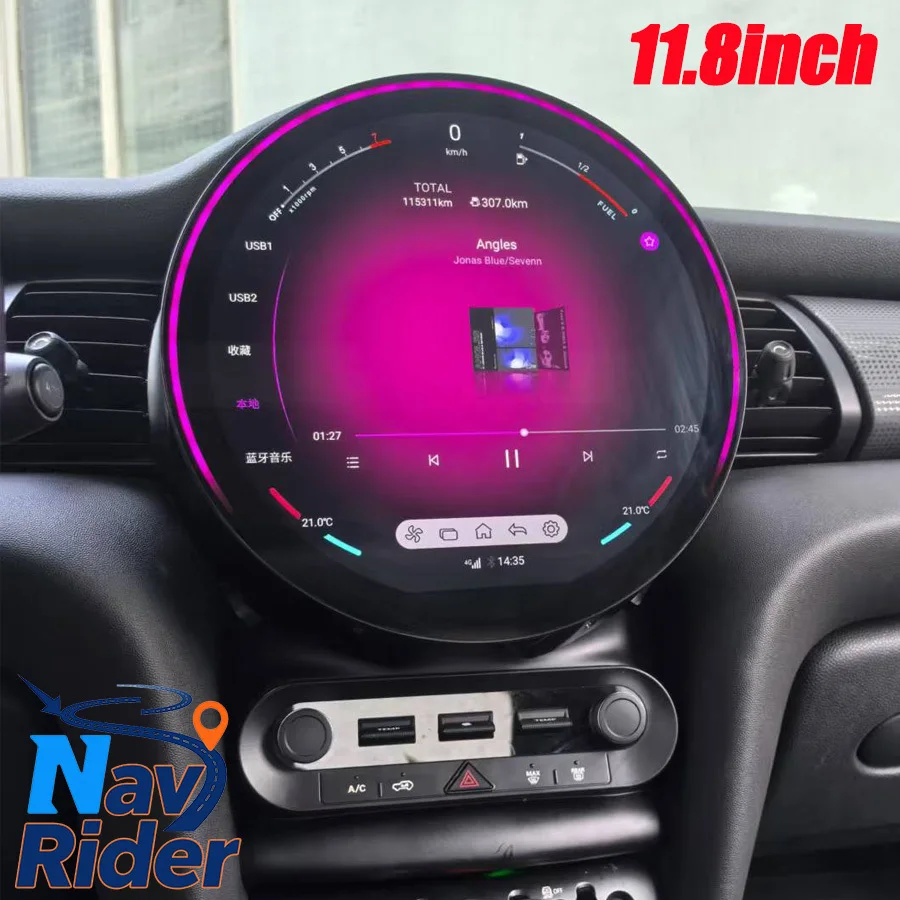 11.8inch Android Multimedia Video Player For BMW Mini One F55 Cooper F56 Clubman F54 2014-2020 Navi GPS Stereo Autoradio Carplay