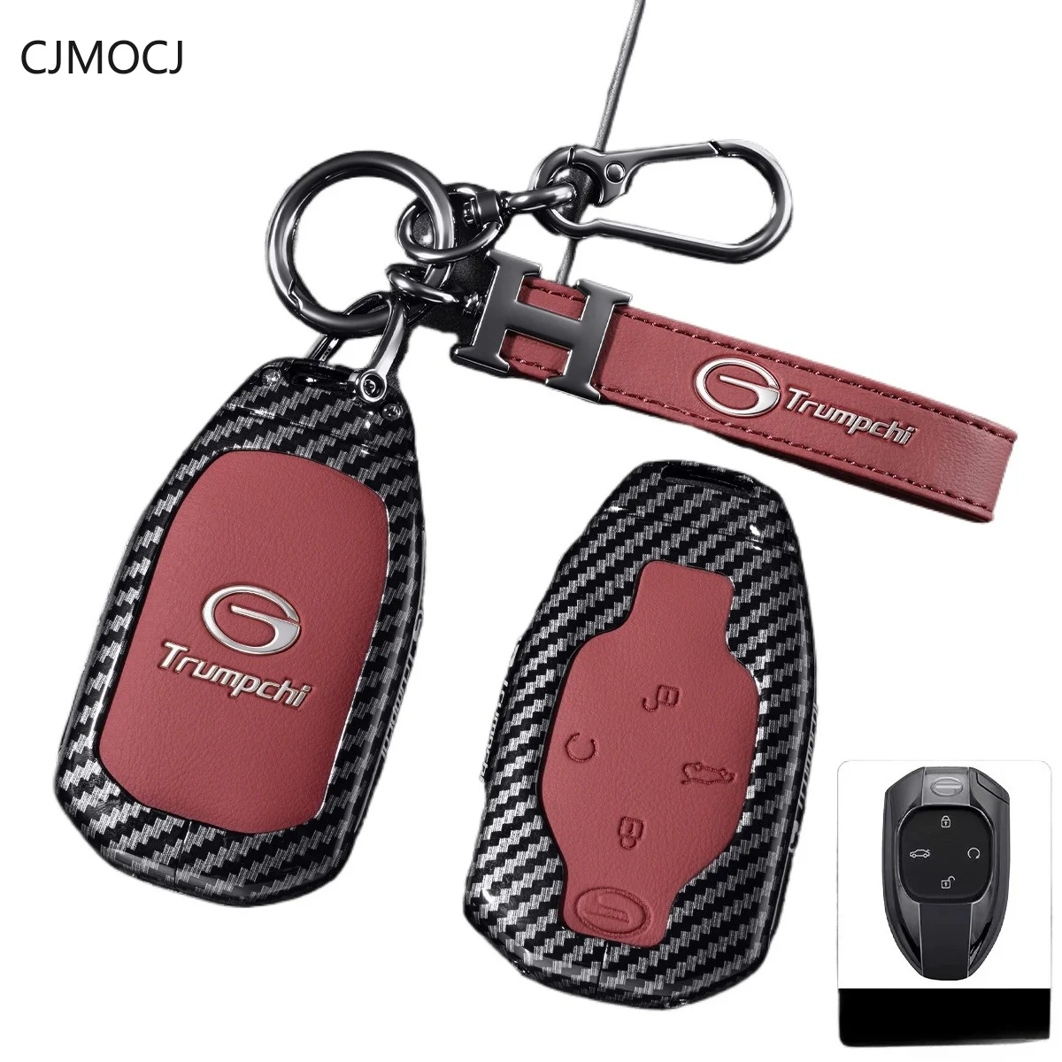 Zinc Alloy Car Key Case Cover for GAC Trumpchi M8 GS4 Max GS3 Emzoom GS8 Emkoo ES9 E8 E9 Key Fob Shell Protector
