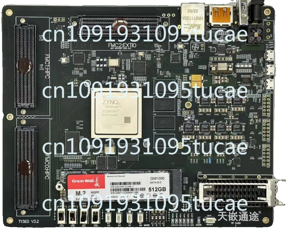 MPSOC Development Board XCZU15EG with FMC HPC Sky Embedded Channel, Software Radio