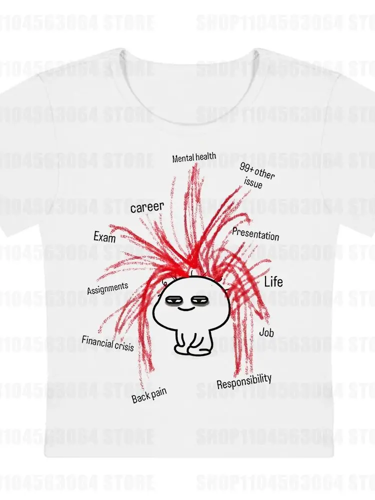 Gothic Harajuku Punk Brief Print Witte Tank Sexy Cropped Tops Vrouwen Streetwear Vintage 2000s Tops Emo Meisjes Y2k Stijl Tank tops