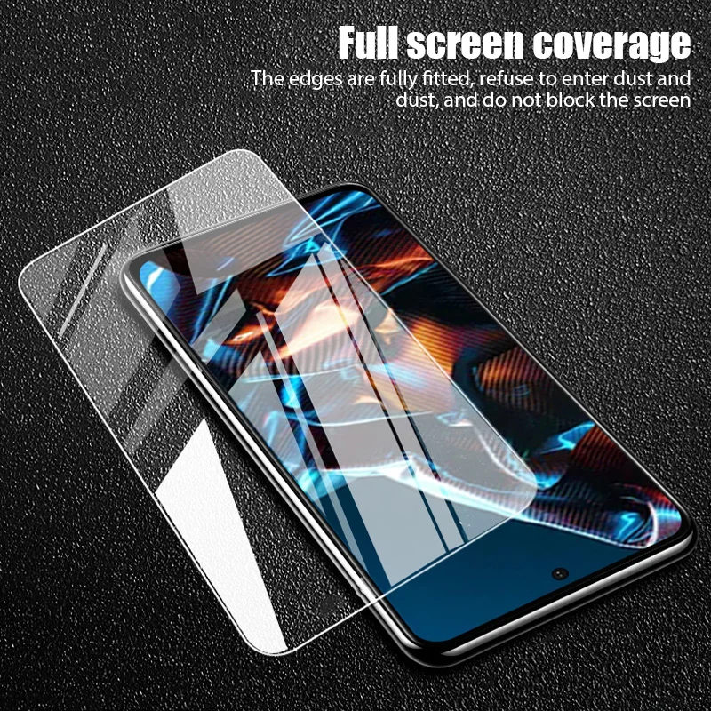 4Pcs Tempered Glass for Poco X5 Pro X3 X4 GT F4 X5 M5S 5G F3 Screen Protector for Xiaomi Poco X3 Pro X3 NFC M3 M4 Pro Glass