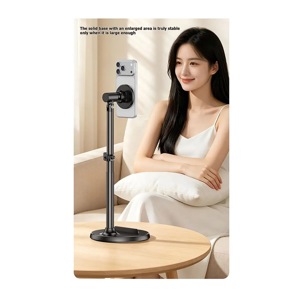 Mobile Phone Holder,Special Magnetic Bracket for Overhead ,Desktop Live , Food Recording Video B
