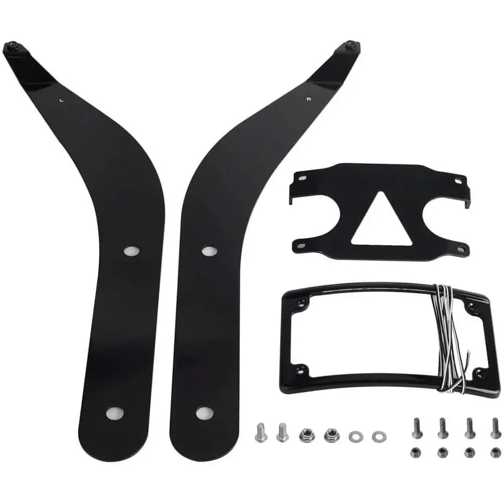 

Криволинейный кронштейн для переноски номерного знака или кронштейн для установки номерного знака на низкопрофильные мотоциклы HD Low Rider S/ST/El Diablo