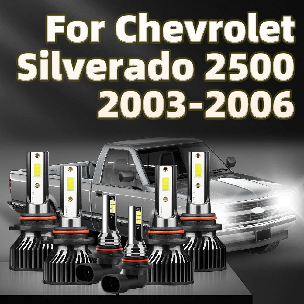

9006 LED Headlights 9005 High Power 130W 6000K CSP Chips 9145 Fog Lamp For Chevrolet Silverado 2500 2003 2004 2005 2006