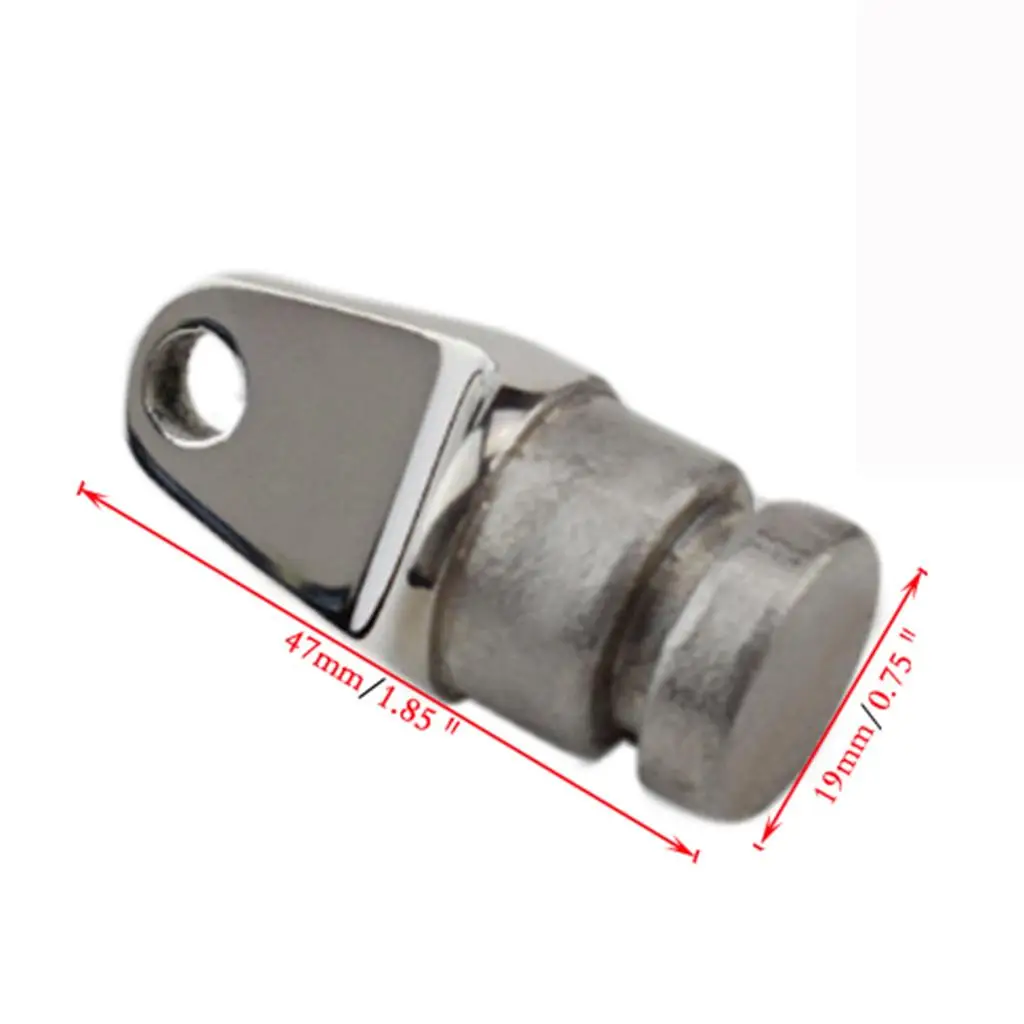 Marine Grade Stainless Steel Boat Tube End Fitting High Resistance Bimini Top Parts for Modern Yacht