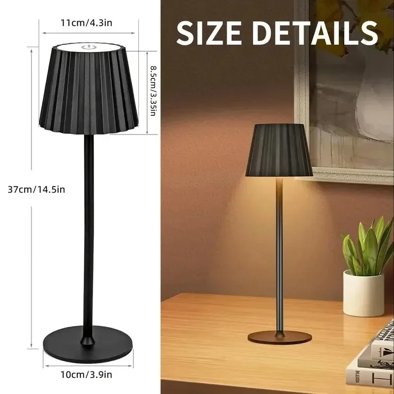 Rechargeable Touch Night Light Lamp,Cordless Table Lamp LED Desk Lamp，Wireless Minimalist Table lights for Bedroom,Restaurant