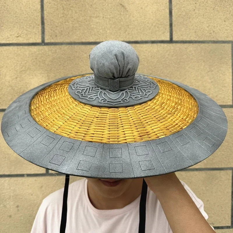Outlaw Monkeys Dark Star Hat Li Xingyun Bamboo Hat Props Cosplay Props for Halloween  Party Comic Show Costume Accessories