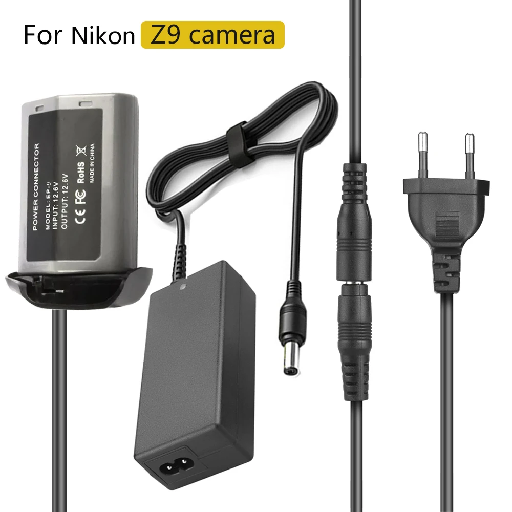 

12V AC Power Adapter EN-EL18D ENEL18d Dummy Battery DC Coupler for Nikon Z9 Camera