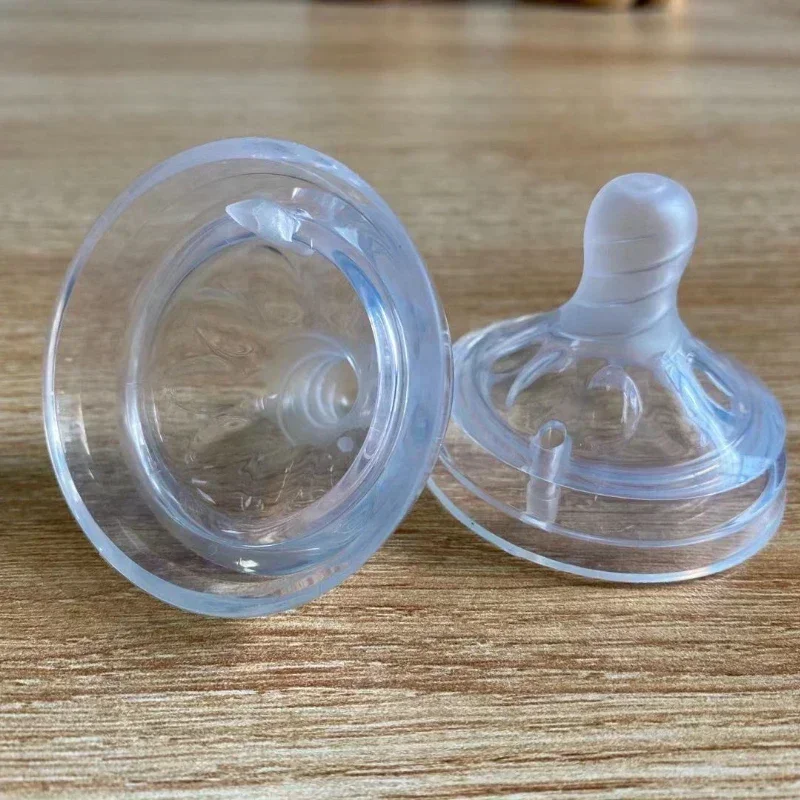 5,5 cm breite Bohrung Muttermilch nippel Baby flüssige Lebensmittel qualität Silikon Nippel Flasche Zubehör mütterliche Säuglings bedarf