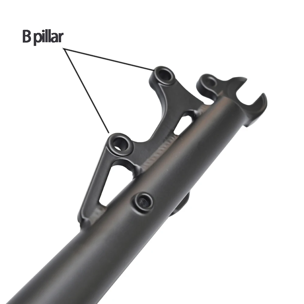 26/27.5ER DARKROCK CM-5 Cr-Mo Steels Front Fork 28.6mm DISC and V Brake MTB Rigid Fork Mountain Bikes Parts Matt Glossy