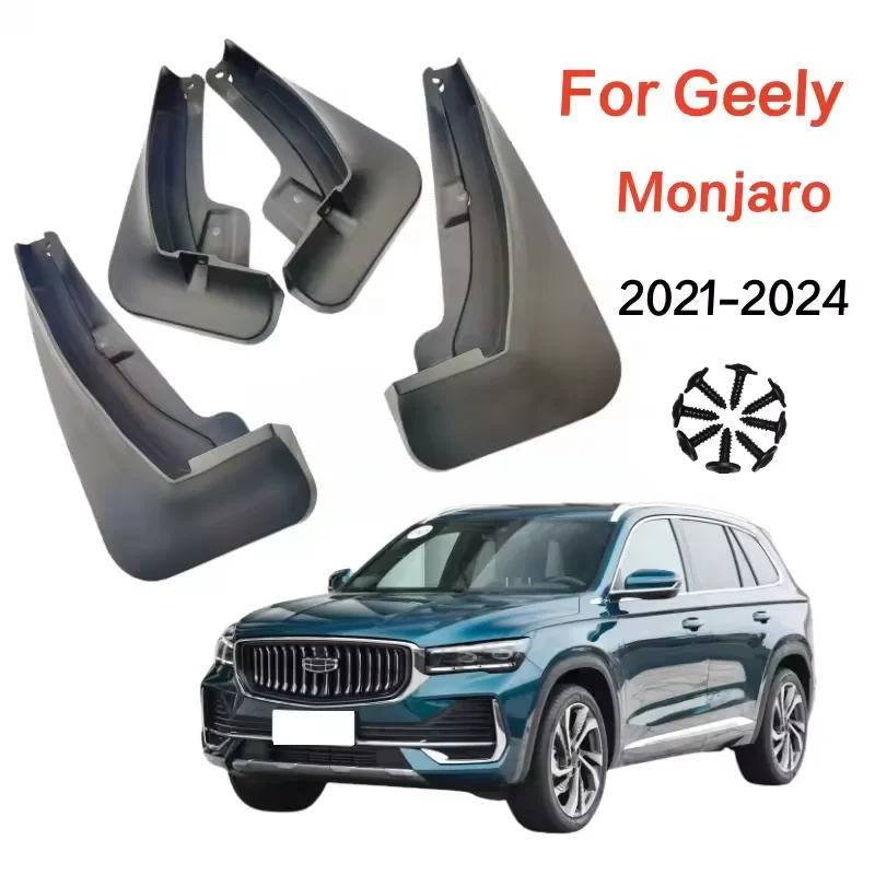 

4pcs/Set For Geely Xingyue L Monjaro KX11 2021 2022 2023 2024 Fender Mud Flap Guards Splash Mudflaps Car Mudguards Accessories