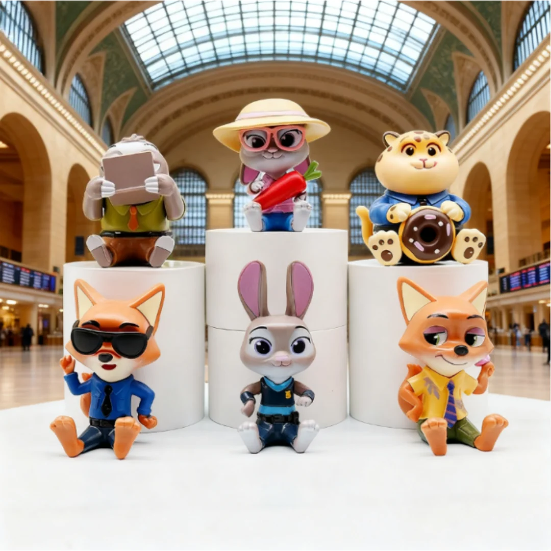 

2025 New Zootopia Judith Nick Trendy Blind Box Handmade Blind Box Gift Toy Model Anime Handmade Collection Ornament
