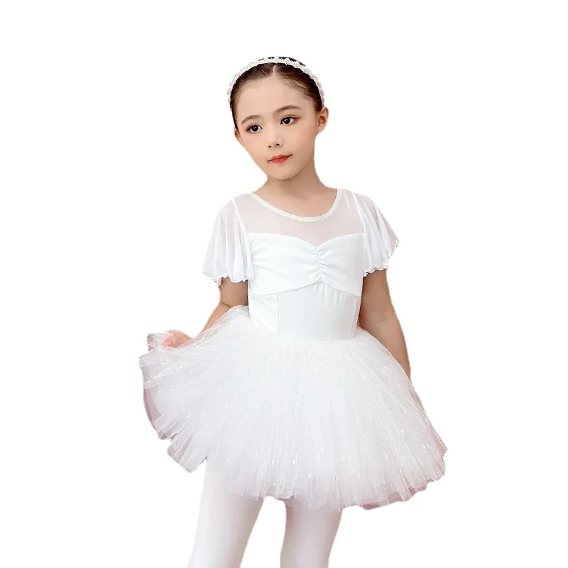 Klassisches Ballett-Kindertrikot für Kleinkinder, Mädchen, Ballett-Tanzkleid, Gymnastik-Body zum Tanzen, Ballerina-Ballettkleid, Party-Outfit