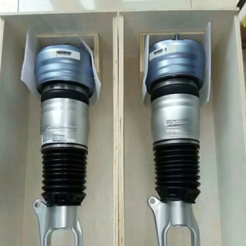 

Front and rear air suspension, air shock absorption, original German accessories