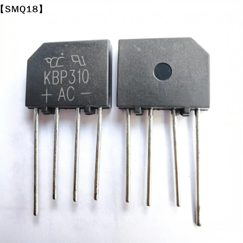 KBP310 Flat Bridge Rectifier 10PCS New Original 1000V 3A Bridge Stack for DIY Circuit Repair Electronic Projects