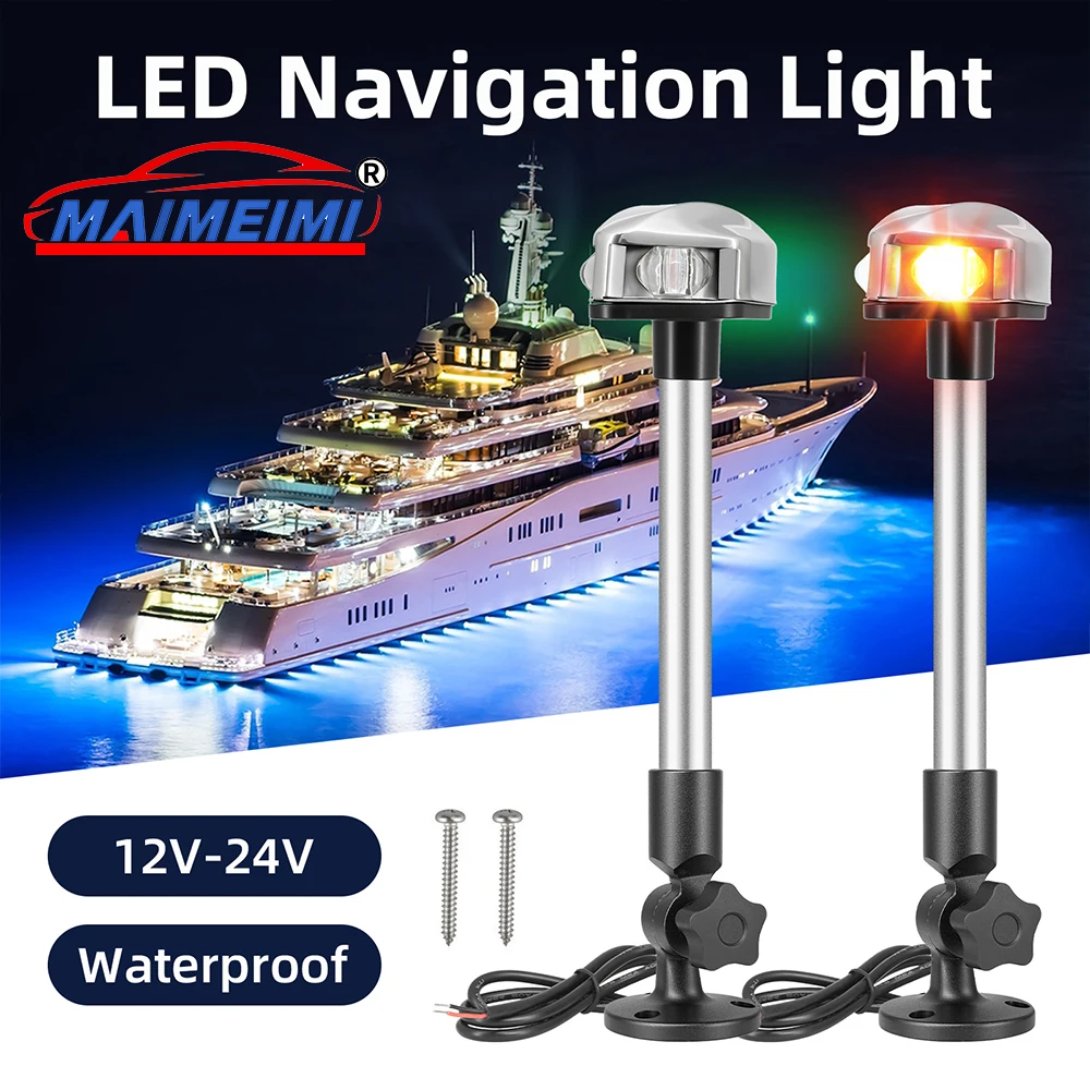 

12~24 V Sailing Signal Light Red and Green LED backlight 180 Degree LED Boat Navigation Light Boat Accessories