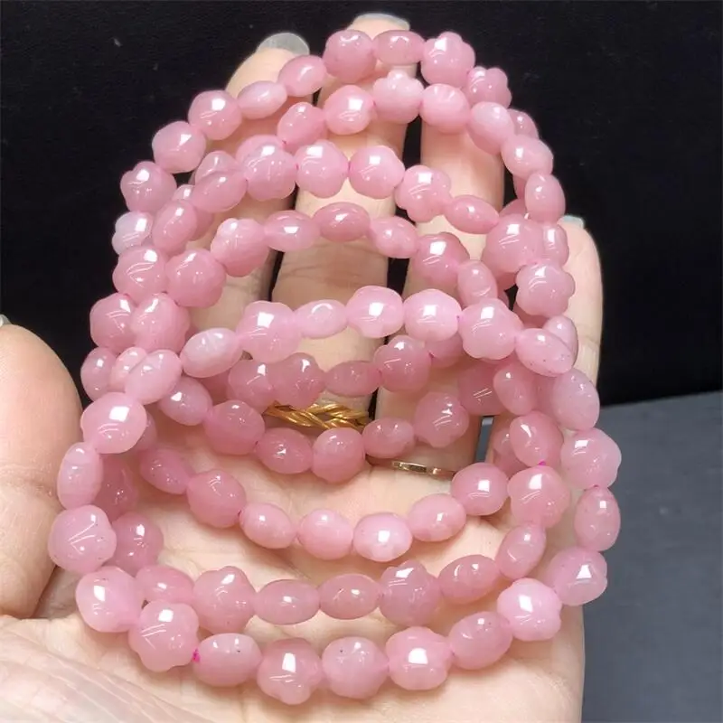 

Natural Guava Quartz Star Bead Bracelet Healing Reiki Crystal Man Woman Fengshui Jewelry Birthday Gift 1pcs 7-9MM