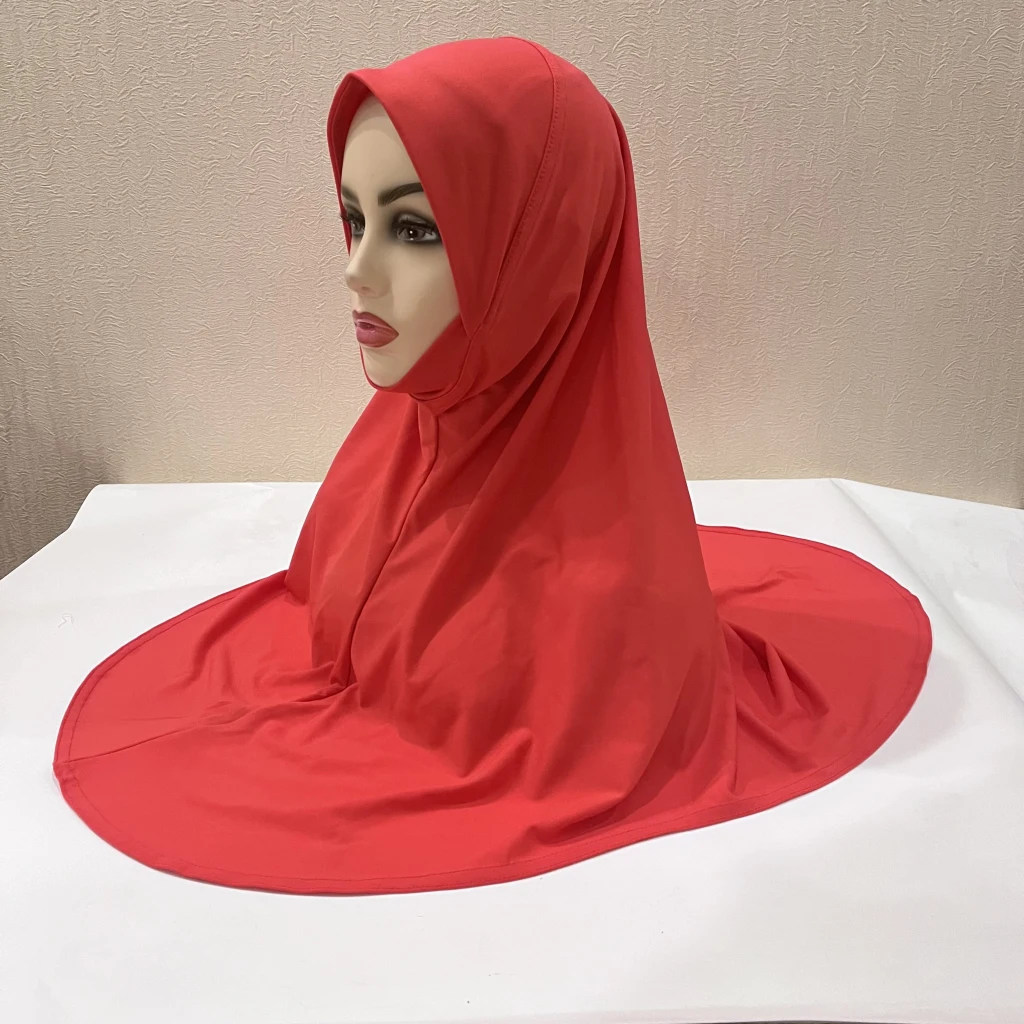 H124 Erwachsene, hochwertiger, großer muslimischer Hijab-Schal mit Kinnteil, islamisches Kopftuch, Hüte, Armia, zum Anziehen, Kopfbedeckung, Turban-Kappen – Detail 30
