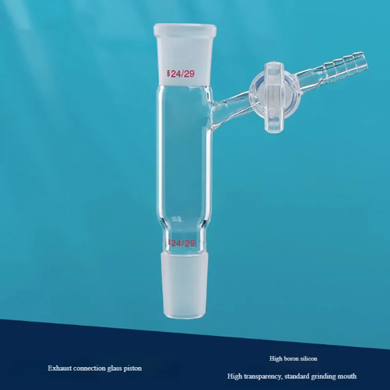 Exhaust joint with glass piston gas plug chromatography plunger high borosilicate glass