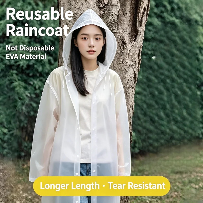 Universal Padded Thickened Adult One Piece Raincoat Hiking Climbing Outdoor Travel Poncho Rain Sui
