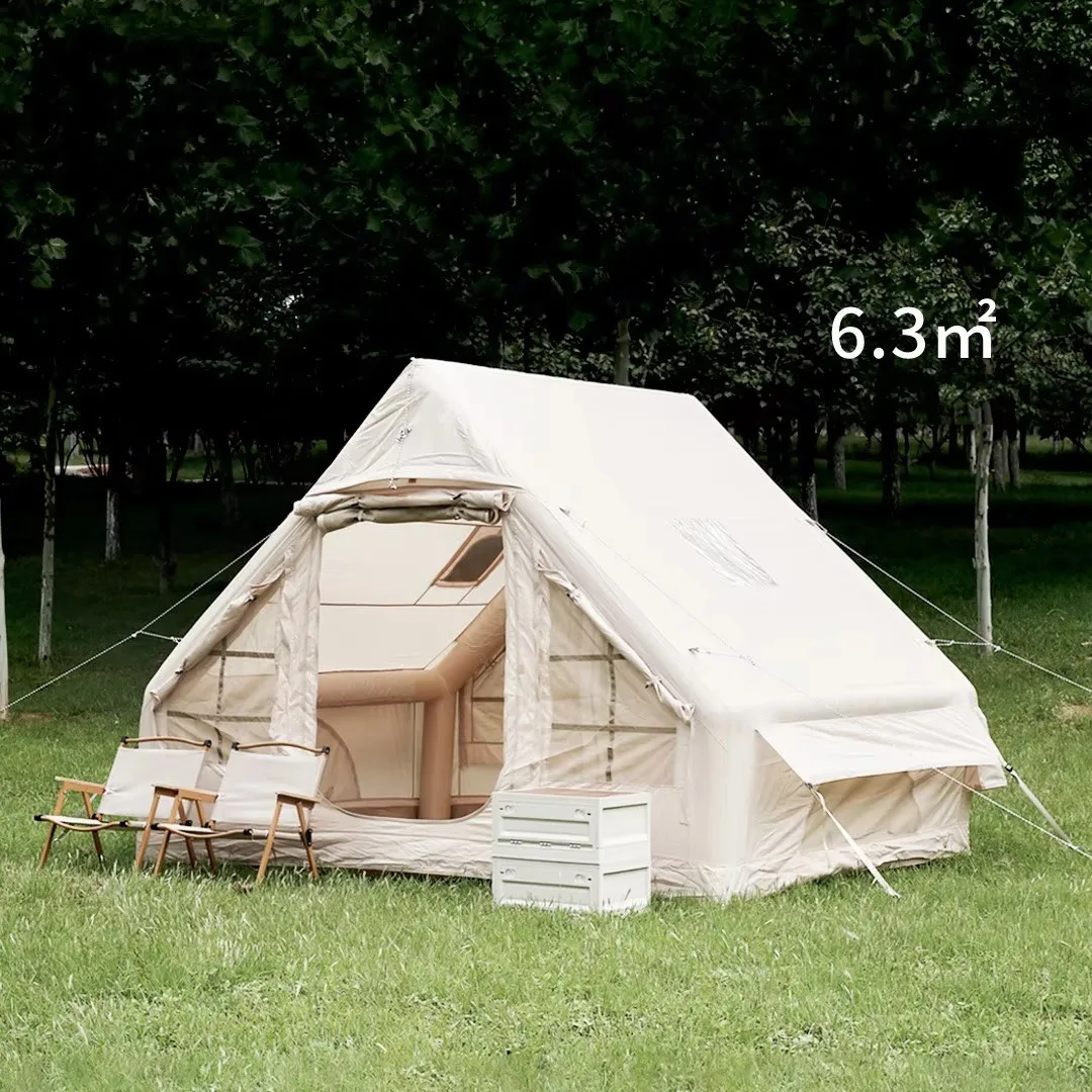 3 * 4m easy setting outdoor waterproof Oxford inflatable camping with pump travel tent