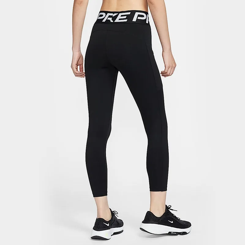 Nike Nike Spring PRO Women's Quick-Drying High Waist Pocket Training Fitness Nine-Point Leggings FV7389-010